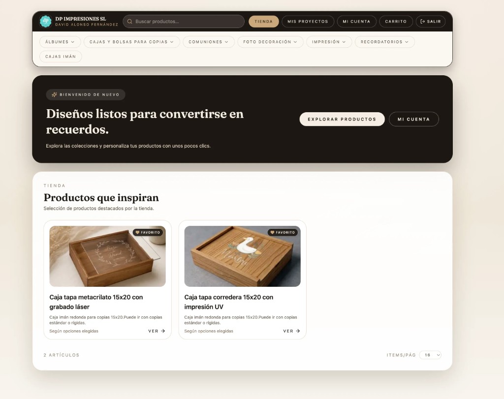 Tienda online con marca en Factulab